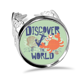 thumbnail image 1 of Descubrir mundo cangrejo organismo marino Anillo de compromiso de boda de amor ajustable Unbranded M, 1 of 3