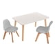 thumbnail image 1 of Mesa Rectangular - 2 Sillas Frankfurt  (Gris, Melamina), 1 of 2