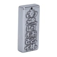 thumbnail image 2 of Natural Terahertz Pendant, Terahertz Stone Pendant Buddhism Pattern Carved Good Thermal Conductivity Rectangle Shaped  For Making Necklaces, 2 of 8