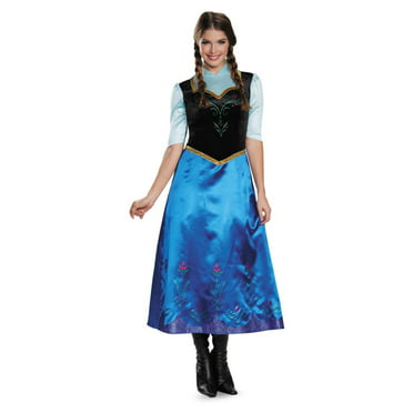 Frozen Womens' Traveling Anna Deluxe Adult Costume - Walmart.com