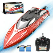 DEERC Remote Control Boats for Adults Pools and Lakes 20  mph 2.4 GHz Fast Racing Boats for Kids with 2 Rechargeable Batteries