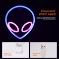 thumbnail image 4 of Led Alien Neon Light Colgante De Pared Lámpara De Neón Dormitorio Decoración Luz Decorativa Luz De Noche Yuarrent HA024895-03, 4 of 6