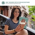 thumbnail image 4 of TOP SHE Case for Samsung Galaxy Tab S7 FE 5G (12.4"), Galaxy Tab S7+ Plus Case (12.4 Inch) - Multiple Protection Hard Plastic Silicone Shockproof Cover with Rotating Stand /Hand Strap (Dark Green), 4 of 9