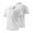 White, variant on YDLCAFD Men's Short Sleeve Shirt Business Fashion Casual Standing Collar Colour Block Fashion Design Top
