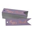 thumbnail image 1 of Inkdotpot Pack Of 50 Real Rose Gold Foil Paper Tags Happy Diwali Favor Hang Tags, 1 of 6