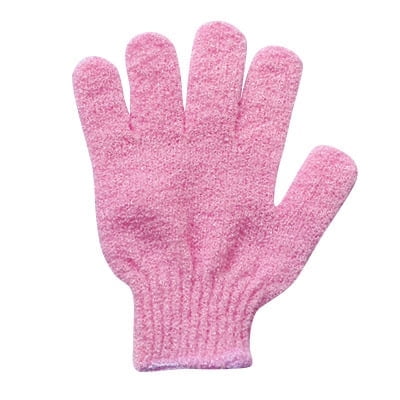 Heavy Exfoliating Gloves 4Pink For Men Women, Body Scrub Dead Skin Remover