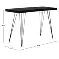 thumbnail image 4 of SAFAVIEH Wolcott Retro Mid-Century Lacquer Console Table, Black/Black, 4 of 7