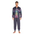 thumbnail image 3 of FORMRS Onesies Pajama for Adults Unisex Hoodie Winter Jumpsuit One Piece Sleepwear, Sizes S-2XL, Purple UFO, 3 of 7