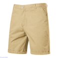 thumbnail image 2 of Huanglei Men's Casual Shorts ,Men's Loose Fit Casual Cargo Shorts Summer Outdoor Plus Size (Yellow ,Size 30), 2 of 5