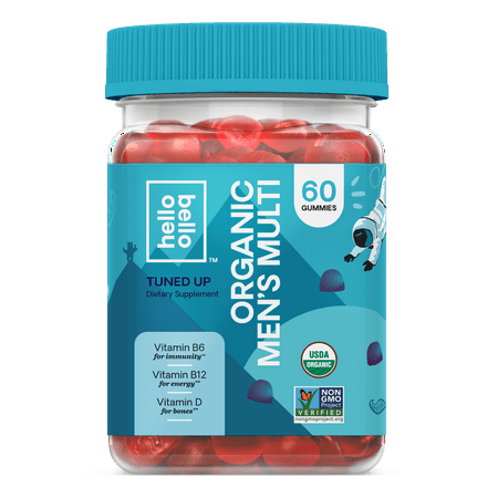 Hello Bello Organic Men’s Multi Vitamin Gummy – (Best Organic Vitamins For Toddlers)