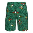 thumbnail image 6 of Kll Cartoon Air Transportation Men'S Casual Summer Beach Shorts Hawaiian Shorts With Pockets-X-Large, 6 of 9