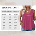 thumbnail image 4 of LANREMON Plus Size Tank Tops for Women Summer Sleeveless Camisoles Rosered Eyelet Embrodery Loose Fit Scoop Neck Tanks 5XL, 4 of 8