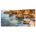 thumbnail image 2 of Golden Rocks and Beach at Algarve - Extra Large Seashore Canvas Art, 2 of 3