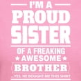thumbnail image 3 of CafePress - I'm A Proud Sister Of A Freaking Awesome Brother T - Women's Traditional Fit Dark T-Shirt, 3 of 4