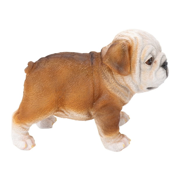 Lifelike Resin Bulldog Statue English Bulldog Puppy Statue Bulldog Sculpture Decor Bulldog Puppy Sculpture Tailored for Perfection