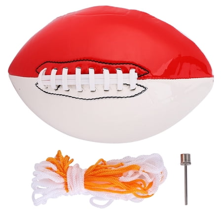 Size 3 Outdoor Sport Rugby Ball American Football Training Entertainment White Red