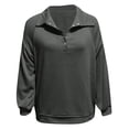 thumbnail image 4 of Vedolay Sweatshirt for Women Loose Soft Long Sleeve Pullover Tops Shirts 2023 Gray,S, 4 of 4