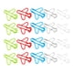 thumbnail image 3 of 24pcs pinzas de papel en forma de avión clips decorativos clips de metal abrazaderas de archivo, 3 of 6