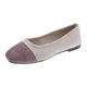 thumbnail image 1 of Zapatos Casuales Planos para las Mujeres Color-Bloque Dedo Redondo Boca Poco Profunda Deslizamiento en Zapatillas de Lienzo Primavera, Zapatos de Lienzo para las Mujeres, 1 of 4