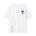 thumbnail image 4 of Girls T Shirts Crewneck Short Sleeve T Shirt Top Kids Modern Fit Cute Back To School Clothes Graduation Summer Blouse for Girls, 4 of 5