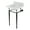 Marble White / Matte Black, variant on Kingston Brass KVPB1917M347ST Edwardian 19" Carrara Marble Console Sink with Brass Legs (4-Inch, 3-Hole), Carrara Marble White/Brushed Brass