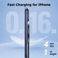 thumbnail image 3 of 25W Magnetic Wireless Charging Pad with 30W Wall Adapter, Qi2.2 Certified Fast Charger with 4FT Braided Cable, Compatible with iPhone 17/16/15/14, Samsung Galaxy S26/S25 Ultra, Pixel 10,Black, 3 of 7