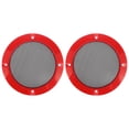 thumbnail image 1 of Unique Bargains 2pcs 4'' Vehicle Audio Speaker Cover Mesh Subwoofer Horn Guard Decorative Circle Grille Protector Blue, 1 of 7