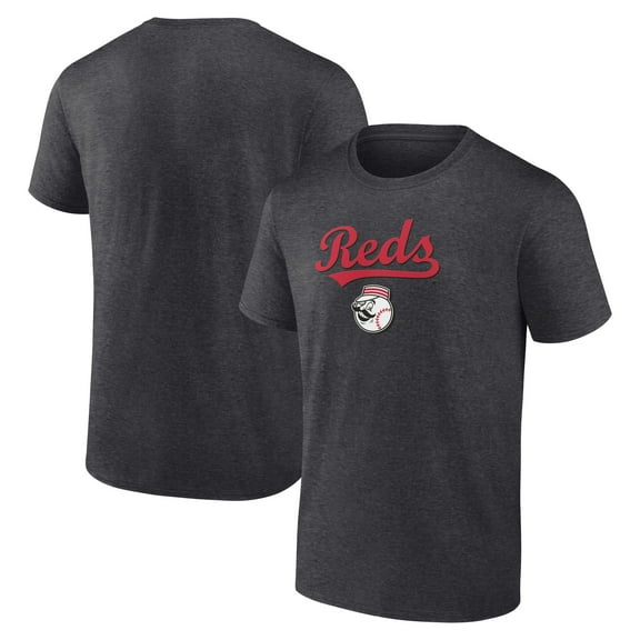 Men's Charcoal Cincinnati Reds Team Lockup T-Shirt