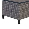 thumbnail image 5 of Four Seasons Courtyard Serronova Faux Wood Top Aluminum Table, Light Gray, 5 of 7