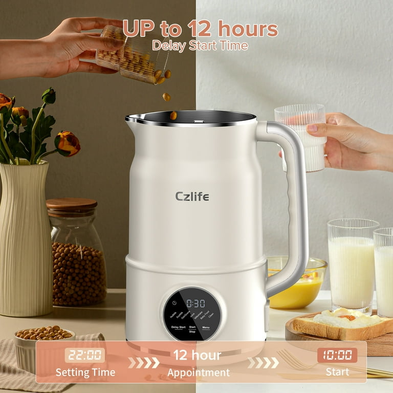 Czlife N7 Nut Milk Maker, 50oz (1.5L) Automatic Soy Milk Maker