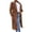 Khaki, variant on Woolen Coat Women's Faux Wool Coat Blouse Thin Coat Trench Long Jacket Ladies Slim Long Belt Elegant Overcoat Outwear Wool Coats for Women Blue 1