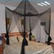 thumbnail image 1 of Dosel colgante con dosel, mosquitera cuadrada para cama doble Sincero Hogar, 1 of 6