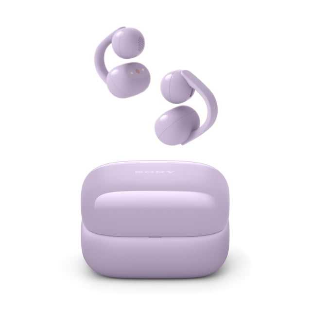 Auriculares inalámbricos abiertos Sony LinkBuds Clip color lavanda
