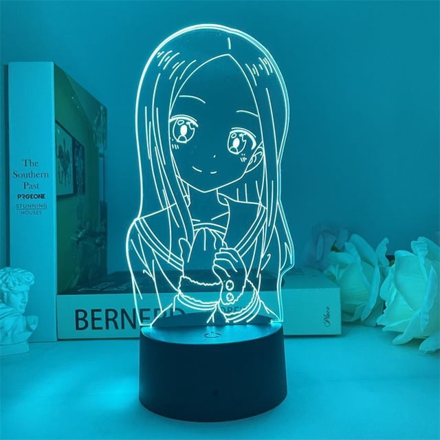 La luz nocturna LED 3D muestra el cambio de color de Masters Takagissans