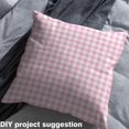 thumbnail image 2 of Homewish Vintage Checkered Teens Fabric by the Yard 2 Yards, Square Abstract Sewing Fabric, Cartoon Pink Plaid Fabric for Sewing, Microfiber Bedroom Decor, 2 of 6