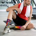 thumbnail image 6 of Women's Men's Autism Awareness Puzzle Flag Colorful Novelty Pattern Crew Athletic Socks, 6 of 7