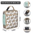 thumbnail image 3 of Bear Insulated Lunch Box Teen Reusable Lunch Bag Lightweight Lunch Box Containers Picnic Hiking, 3 of 6