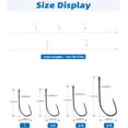 thumbnail image 5 of BLUEWING HI-LO Rig with 3 High Carbon Steel Hooks Bottom Fishing Rig Multi Hook Teaser Rig Versatile High Low Fishing Rigs for Saltwater and Freshwater 3/0-5 pcs/bag, 5 of 7