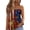 Navy, variant on Womens 4th of July Smocked Strapless Pleated Tube Tops Pariotic Print Strapless Pleated Bandeau Tunic Sleeveless Tank Tops