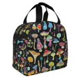 thumbnail image 2 of Fotbe Bright Mushrooms Bolsa Térmica con Estampado y Forro de Aluminio Grueso Bolsa de Almuerzo con Bolsillo Frontal para Hombres y Mujeres, Ideal para Trabajo, Escuela, 2 of 8