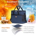 thumbnail image 4 of Bolsa Térmica Lifewit 40L/60 Latas Plegable Aislada Azul Oscuro, 4 of 9