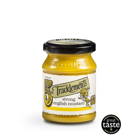 TRACKLEMENTS - Strong English Mustard - Spicy Hot Yellow Mustard 140g x2