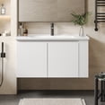 thumbnail image 3 of Euroco 36" Modern Floating Bathroom Vanity combines sleek design, ample storage, and space-saving, 3 of 9