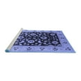 thumbnail image 2 of Ahgly Company Machine Washable Indoor Rectangle Oriental Blue Industrial Area Rugs, 3' x 5', 2 of 4