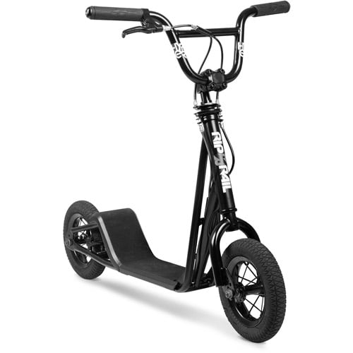 Rip Rail BMX Scooter 360 Degree Handlebar Rotation 10 Wheels Kids 6+ Black
