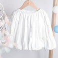 thumbnail image 4 of Adarl Princess Kids Baby Girl Cotton Lantern Sleeve Tops Basic Solid T-shirt Clothes, 4 of 8