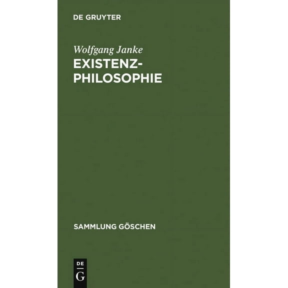 Sammlung Göschen Existenzphilosophie, Book 2220, (Hardcover)