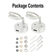 thumbnail image 1 of Goodhd 2x 12V LED Interior Spot Reading Light Camper Van Caravan Boat Touch Switch USB, 1 of 6