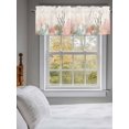 thumbnail image 5 of Curtain Valance for Windows,Summer Ocean Coral Pink Kitchen Valances Rod Pocket Short Curtains,Coastal Nautical Theme Window Treatment Panel for Bedroom Bathroom 60"x18", 5 of 7
