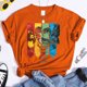 thumbnail image 3 of Camiseta de manga corta con estampado de animales mágicos para mujer, Camisetas estampadas de Hogwarts, ropa informal de verano, 3 of 5